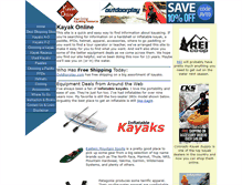 Tablet Screenshot of kayakonline.com
